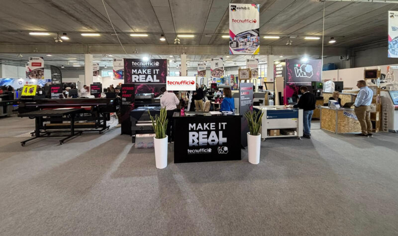 Stand Tecnufficio al MED EXHIBIT Print Foto Puglia 2026